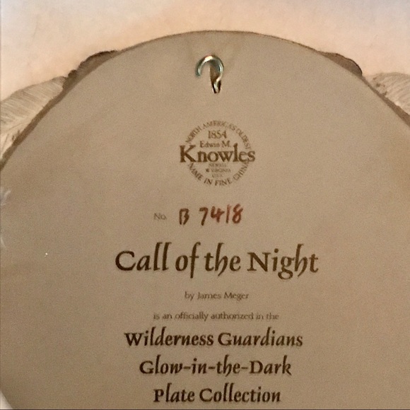 James Meger Call of the Night Wilderness Guardians Collector Plate Glows n Dark - Picture 10 of 10